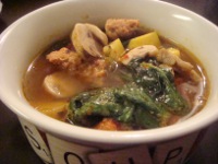 spinach sausage soup